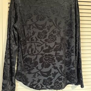 Sundance Elegant Black Velvet Blouse